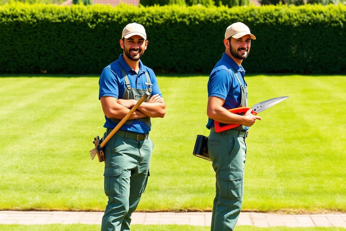 Das Team von ABBAS im Garten